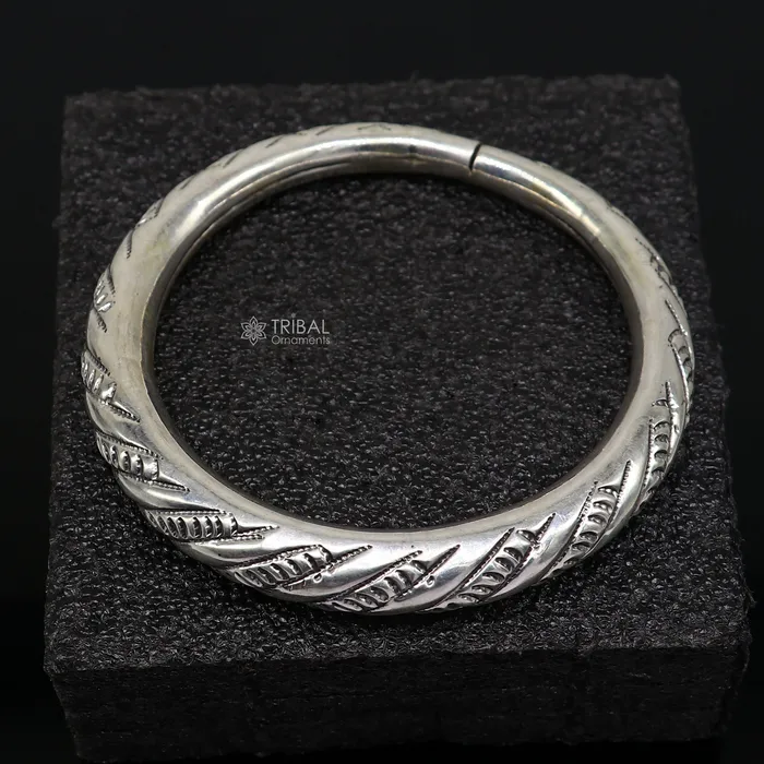 TRIBAL ORNAMENTS Bracelets 925 sterling silver handmade gorgeous trendy fancy bangle bracelet kada fabulous unisex gifting jewelry personalized gift jewelry nsk0748 TRIBAL ORNAMENTS Bracelets 925 sterling silver handmade gorgeous trendy fancy bangle bracelet kada fabulous unisex gifting jewelry personalized gift jewelry nsk0748