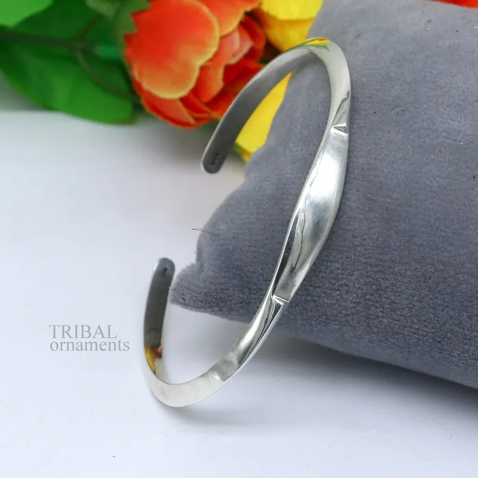TRIBAL ORNAMENTS Bracelets 925 sterling silver plain shiny designer bangle bracelet kada excellent personalized gifting adjustable fancy bangle mens or girls cuff88 TRIBAL ORNAMENTS Bracelets 925 sterling silver plain shiny designer bangle bracelet kada excellent personalized gifting adjustable fancy bangle mens or girls cuff88