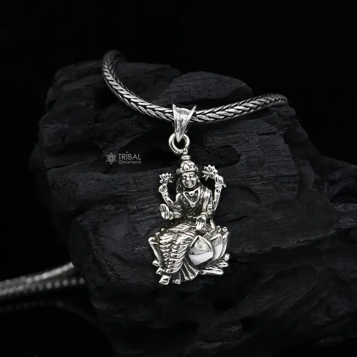 TRIBAL ORNAMENTS Necklaces 925 Sterling silver handmade unique exclusive design goddess saraswati or sharda pendant best student jewelry nsp692 TRIBAL ORNAMENTS Necklaces 925 Sterling silver handmade unique exclusive design goddess saraswati or sharda pendant best student jewelry nsp692