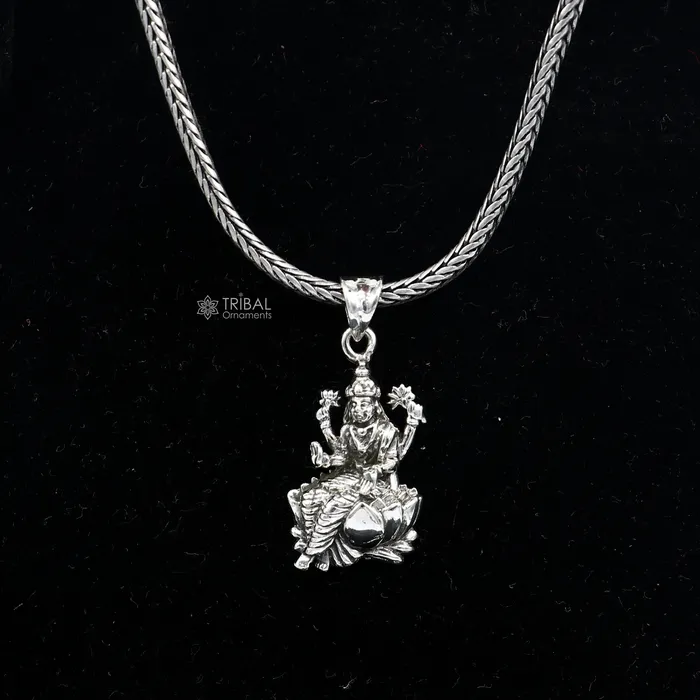TRIBAL ORNAMENTS Necklaces 925 Sterling silver handmade unique exclusive design goddess saraswati or sharda pendant best student jewelry nsp692 TRIBAL ORNAMENTS Necklaces 925 Sterling silver handmade unique exclusive design goddess saraswati or sharda pendant best student jewelry nsp692