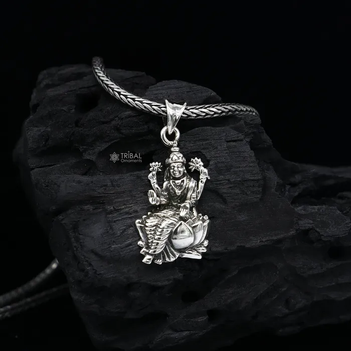 TRIBAL ORNAMENTS Necklaces 925 Sterling silver handmade unique exclusive design goddess saraswati or sharda pendant best student jewelry nsp692 TRIBAL ORNAMENTS Necklaces 925 Sterling silver handmade unique exclusive design goddess saraswati or sharda pendant best student jewelry nsp692