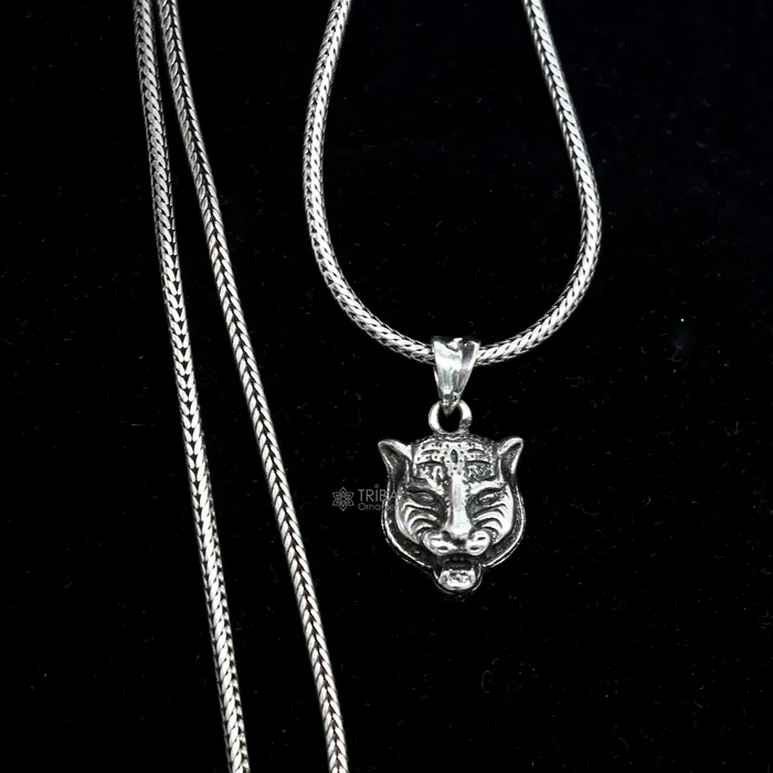 TRIBAL ORNAMENTS Necklaces 925 sterling silver unique lion facehead pendant silver forest king lion pendant necklace animal jewelry nsp648 TRIBAL ORNAMENTS Necklaces 925 sterling silver unique lion facehead pendant silver forest king lion pendant necklace animal jewelry nsp648