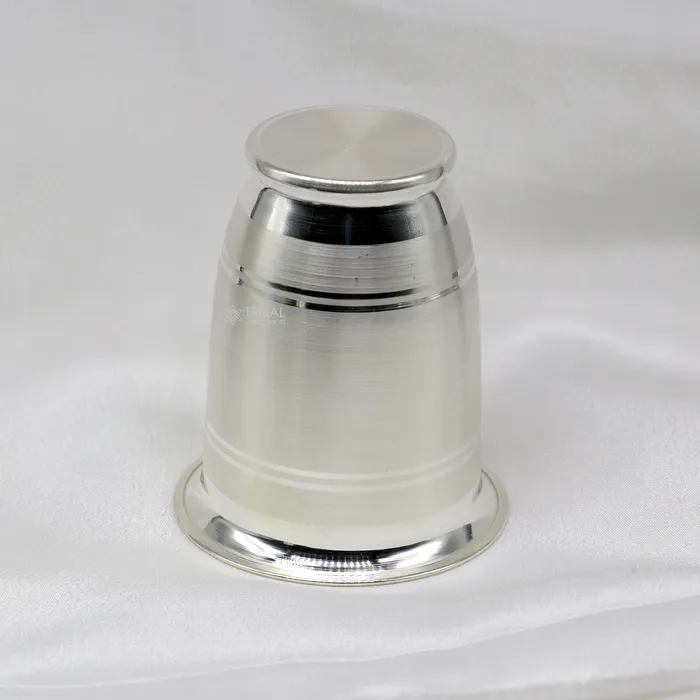 TRIBAL ORNAMENTS Necklaces 999 pure fine silver handmade water milk cup tumbler 150ML capacity silver tumbler silver baby food flask silver utensils gift sv294