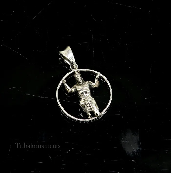 TRIBAL ORNAMENTS Necklaces Divine lord God hanuman pendant 925 sterling silver handmade god idol hanuman amazing craftsmanship pendant gifting jewelry ssp872