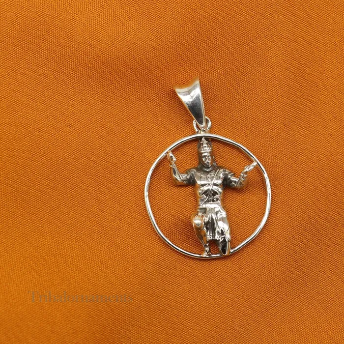 TRIBAL ORNAMENTS Necklaces Divine lord God hanuman pendant 925 sterling silver handmade god idol hanuman amazing craftsmanship pendant gifting jewelry ssp872