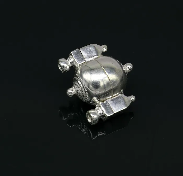 TRIBAL ORNAMENTS Necklaces Sterling silver customized designer lord Shiva lingam box unique rare stylish fancy box pendant casket box south india jewelry nsp419 TRIBAL ORNAMENTS Necklaces Sterling silver customized designer lord Shiva lingam box unique rare stylish fancy box pendant casket box south india jewelry nsp419