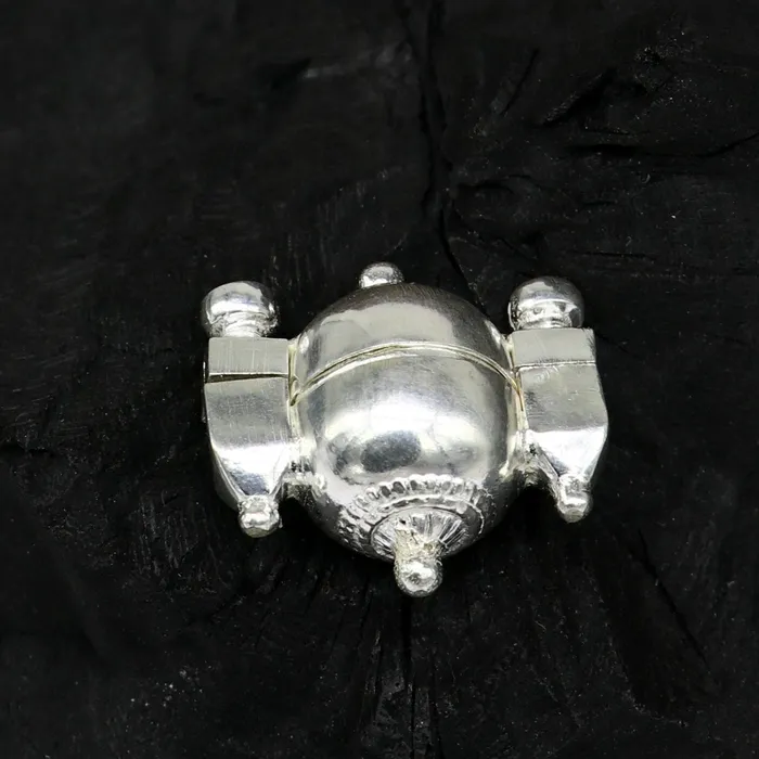 TRIBAL ORNAMENTS Necklaces Sterling silver customized designer lord Shiva lingam box unique rare stylish fancy box pendant casket box south india jewelry nsp419 TRIBAL ORNAMENTS Necklaces Sterling silver customized designer lord Shiva lingam box unique rare stylish fancy box pendant casket box south india jewelry nsp419