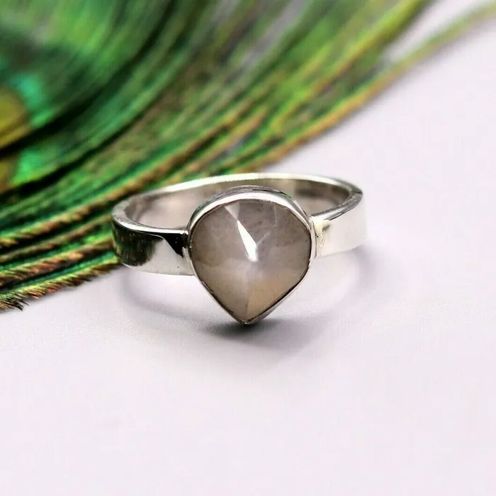 TRIBAL ORNAMENTS Rings 925 sterling silver handmade Indian stylish stone ring band awesome jewelry sr156 TRIBAL ORNAMENTS Rings 925 sterling silver handmade Indian stylish stone ring band awesome jewelry sr156