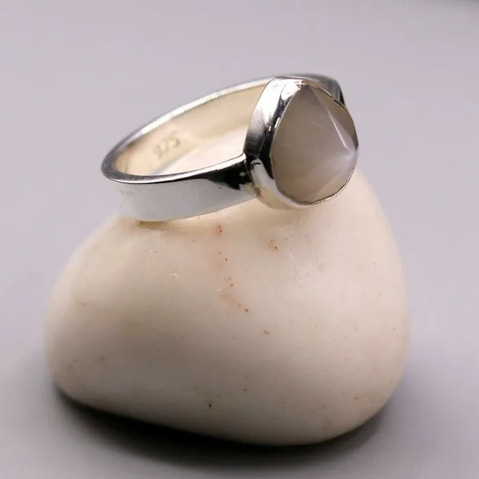 TRIBAL ORNAMENTS Rings 925 sterling silver handmade Indian stylish stone ring band awesome jewelry sr156