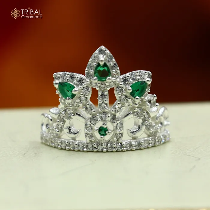 TRIBAL ORNAMENTS Rings 925 sterling silver handmade lord baby Krishna Mukut amazing Laddu Gopala crawling Krishna crown head jewelry sm24 TRIBAL ORNAMENTS Rings 925 sterling silver handmade lord baby Krishna Mukut amazing Laddu Gopala crawling Krishna crown head jewelry sm24
