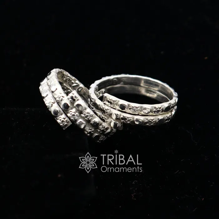 TRIBAL ORNAMENTS Rings Traditional cultural style solid silver toe ring band handmade spiral design womens jewelry from India amazing tribal jewelry ntr196 TRIBAL ORNAMENTS Rings Traditional cultural style solid silver toe ring band handmade spiral design womens jewelry from India amazing tribal jewelry ntr196