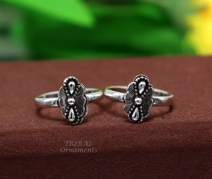 TRIBALORNAMENT Rings Amazing vintage design stylish 925 sterling silver brides gifting adjustable toe ring best wedding gift or daily use ethnic jewelry ytr56