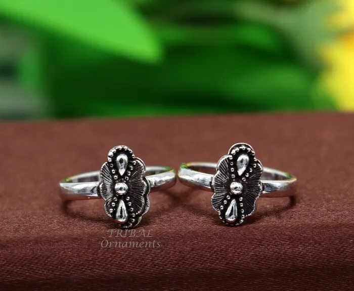 TRIBALORNAMENT Rings Amazing vintage design stylish 925 sterling silver brides gifting adjustable toe ring best wedding gift or daily use ethnic jewelry ytr56
