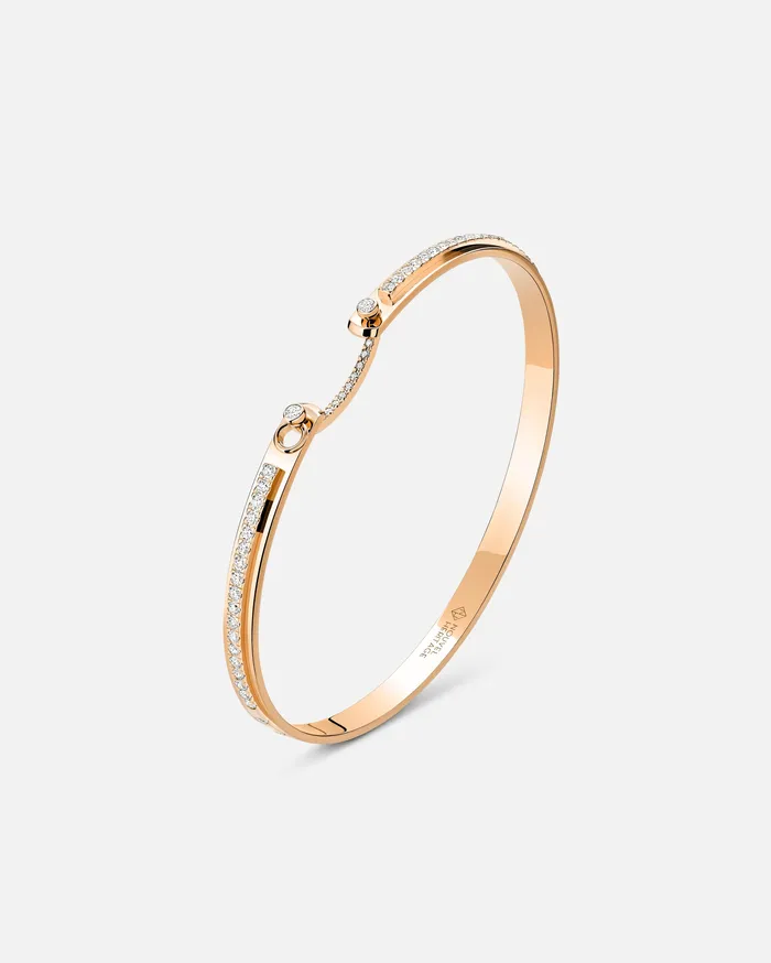 Tuxedo Mood Bangle in Rose Gold Mood Bracelets