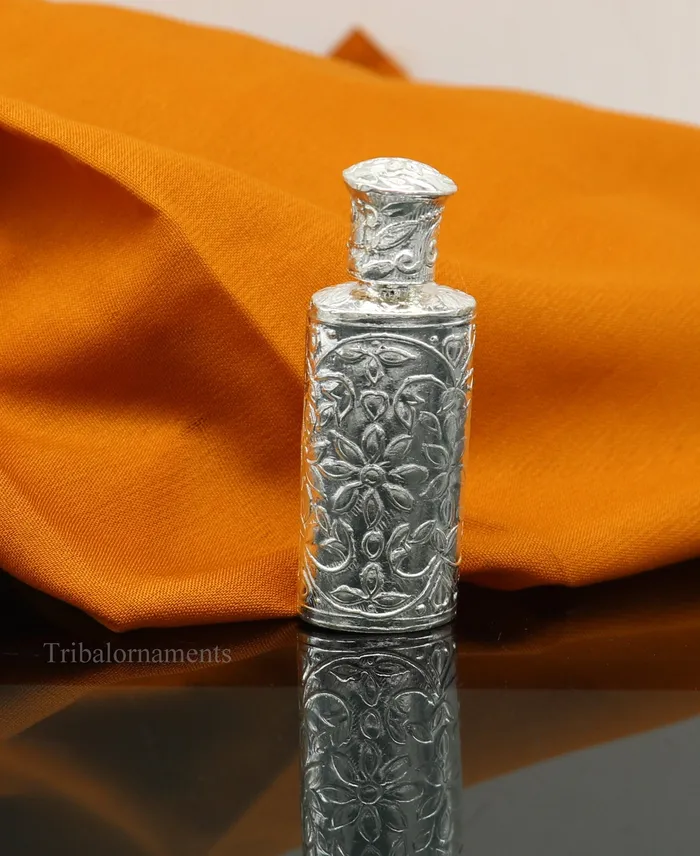 Vintage floral design royal bridal queen style 925 sterling silver trinket box container box sindurkumkum box Vermilion bridal art stb86 TRIBAL ORNAMENTS Rings Vintage floral design royal bridal queen style 925 sterling silver trinket box container box sindurkumkum box Vermilion bridal art stb86 TRIBAL ORNAMENTS Rings