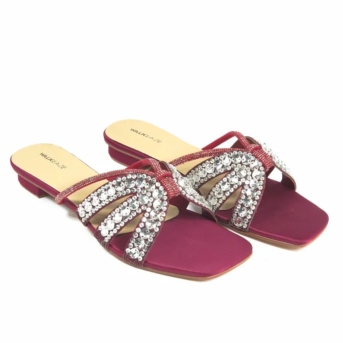 Walkeaze Earrings Women Slippers 40146S