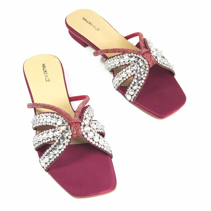 Walkeaze Earrings Women Slippers 40146S