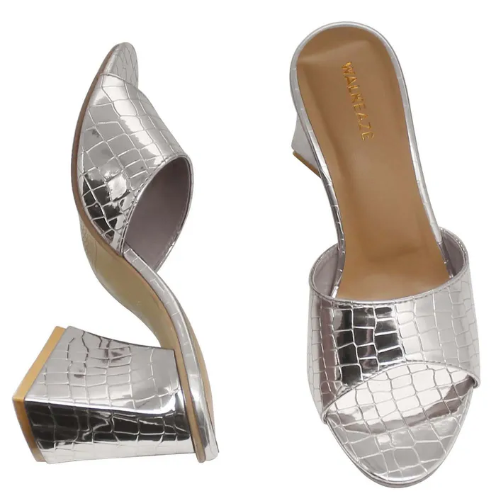 Walkeaze Necklaces Women Formal Block Heel 62370S