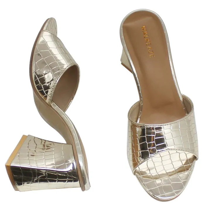 Walkeaze Necklaces Women Formal Block Heel 62370S