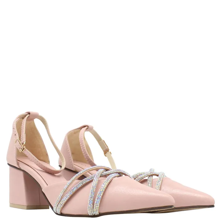Walkeaze Women Formal Court Shoes 62580S Earrings