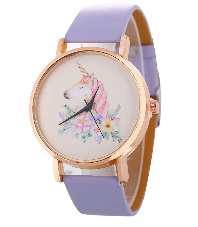 Watches 01 W497 Lilac Unicorn Collection Quartz Watch