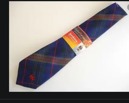 Welsh Tartan Tie Wales Tartan Centre Earrings