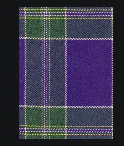 Welsh Tartan Tie Wales Tartan Centre Earrings