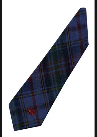 Welsh Tartan Tie Wales Tartan Centre Earrings