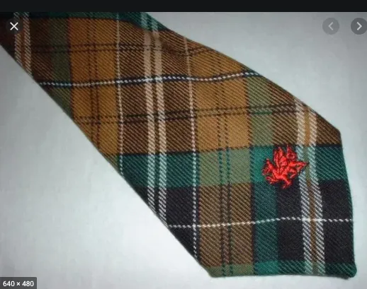 Welsh Tartan Tie Wales Tartan Centre Earrings