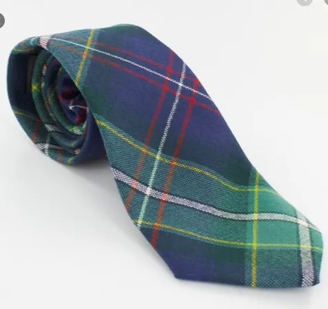Welsh Tartan Tie Wales Tartan Centre Earrings