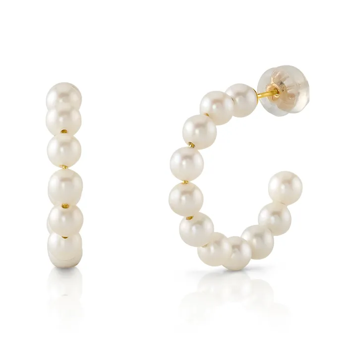White Freshwater Pearl Zoya Earrings spt Earrings