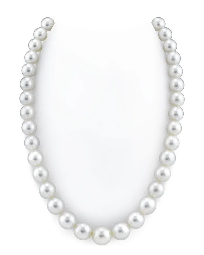 White South Sea Round Pearl Necklace 100119mm AAA Quality spt Necklaces